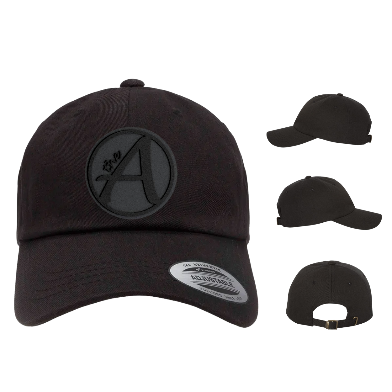 Yupoong 6245 - Dad Hat - Ultra Low Profile - Black Series