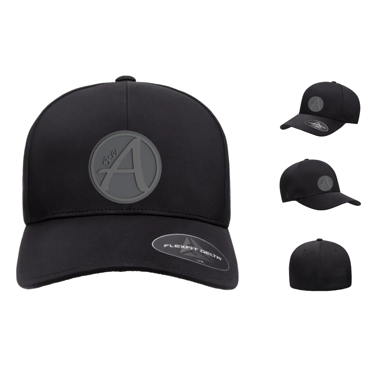 Flexfit 180 - Delta Seamless Fitted Cap - Mid Profile - Grey Wolf - Grey On Grey