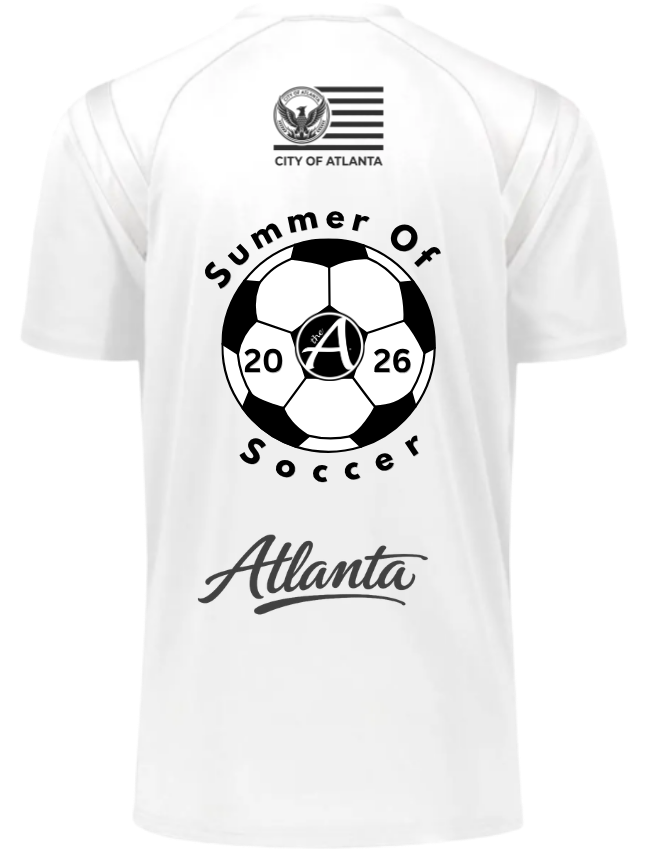 White Performance Men's Jersey - Black & White Design - ATLANTA