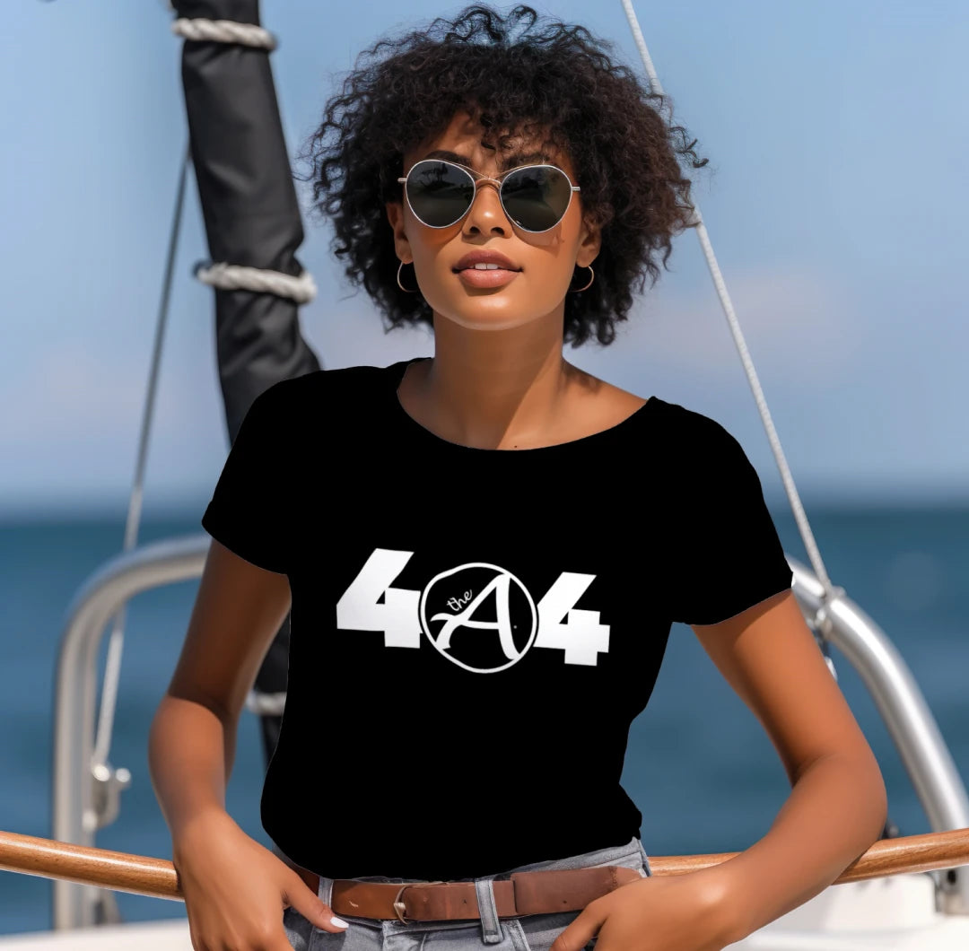 404 Black Shirt_Black and White Logo