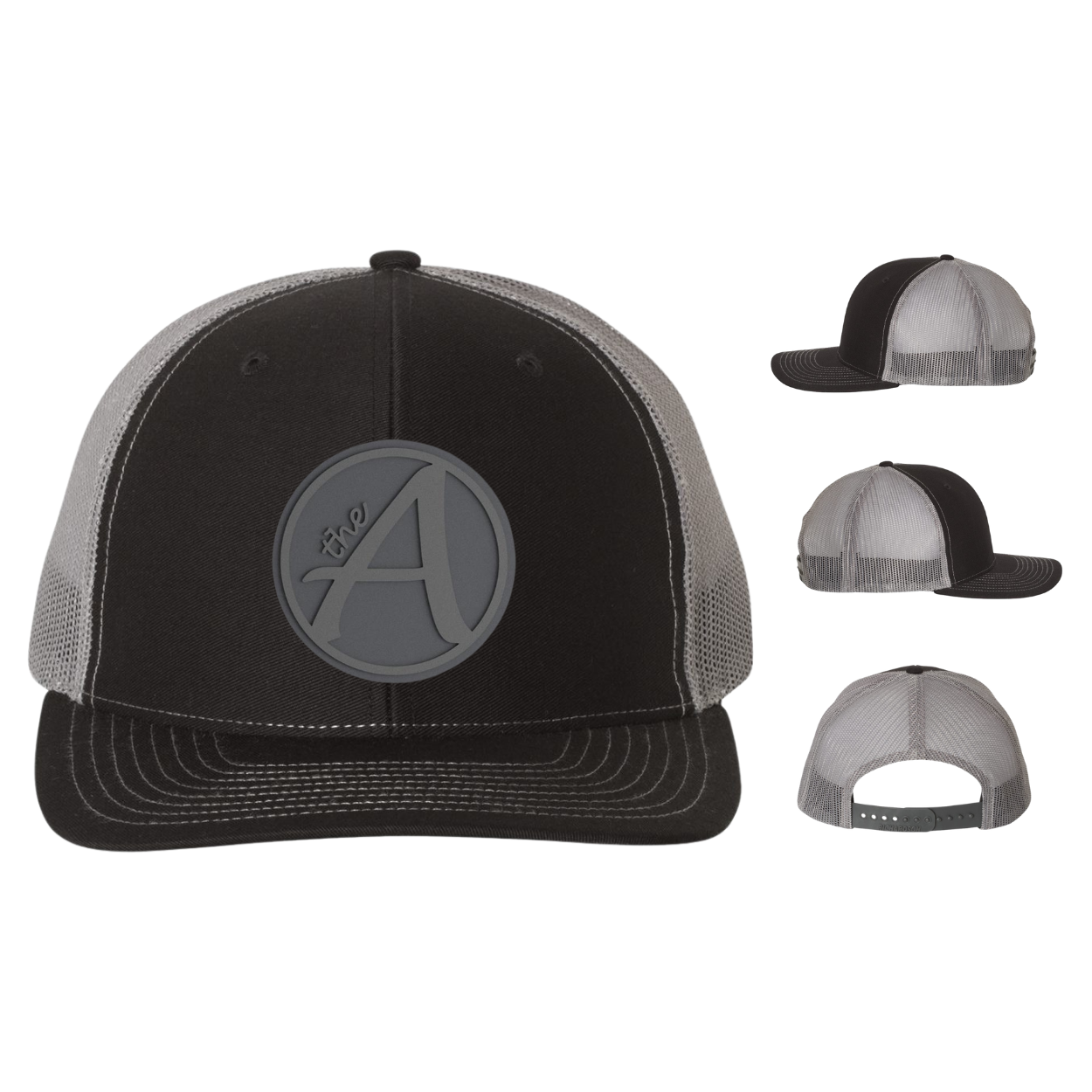 Richardson 112 Trucker Hat - Mid Profile - Grey Wolf - Grey On Grey