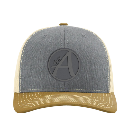 Richardson 112 Trucker Hat - Mid Profile - Grey Wolf - Grey On Grey