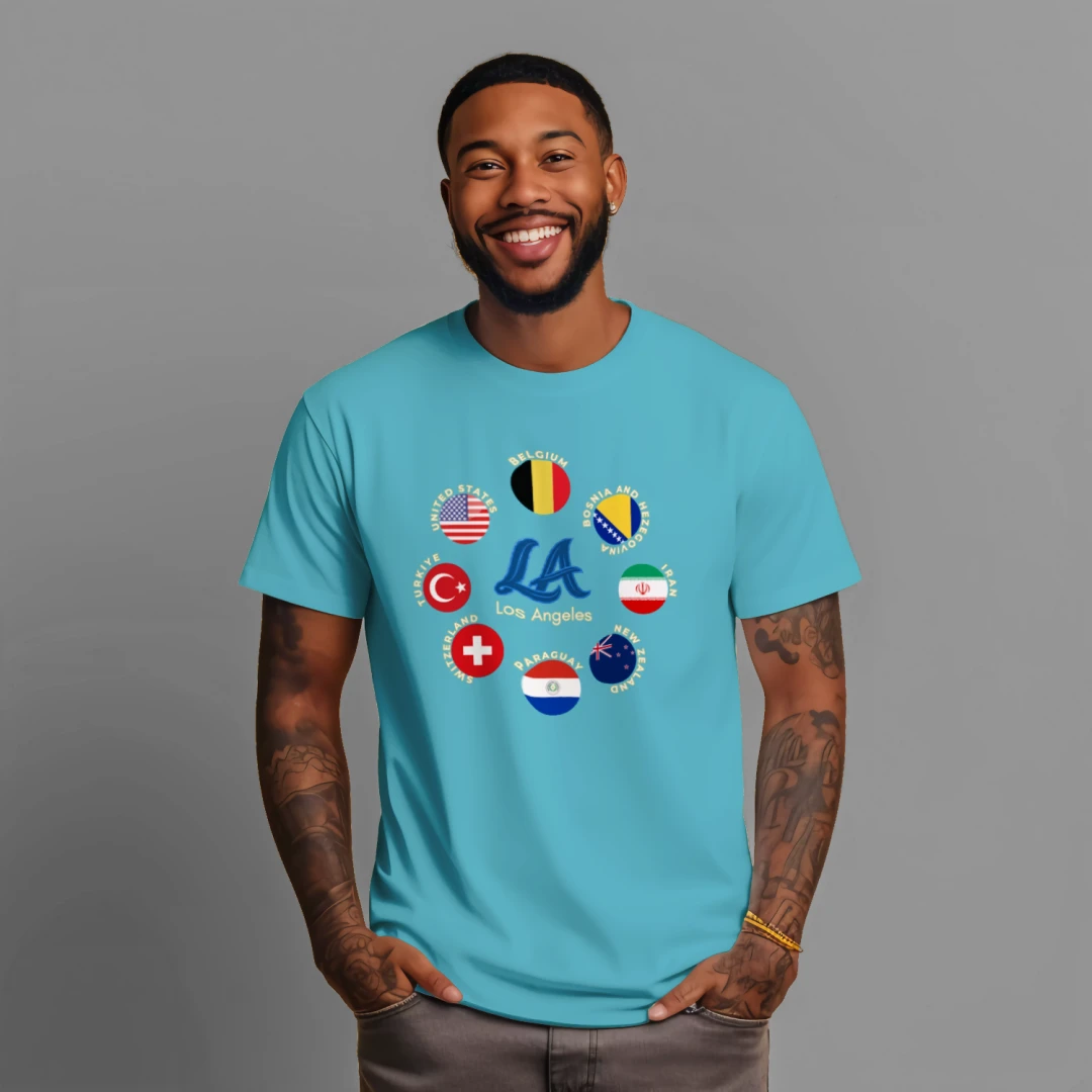 Host City - Los Angeles Blue - Unisex Dark Tee