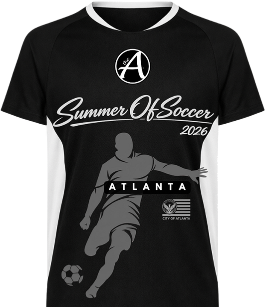 Black & White Unisex Performance Jersey - Gray & Black - ATLANTA