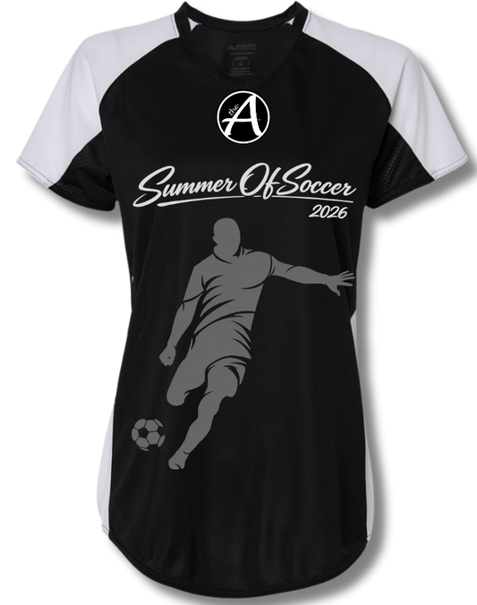 Black & White Women's Performance Jersey - Black & Grey - ATLANTA