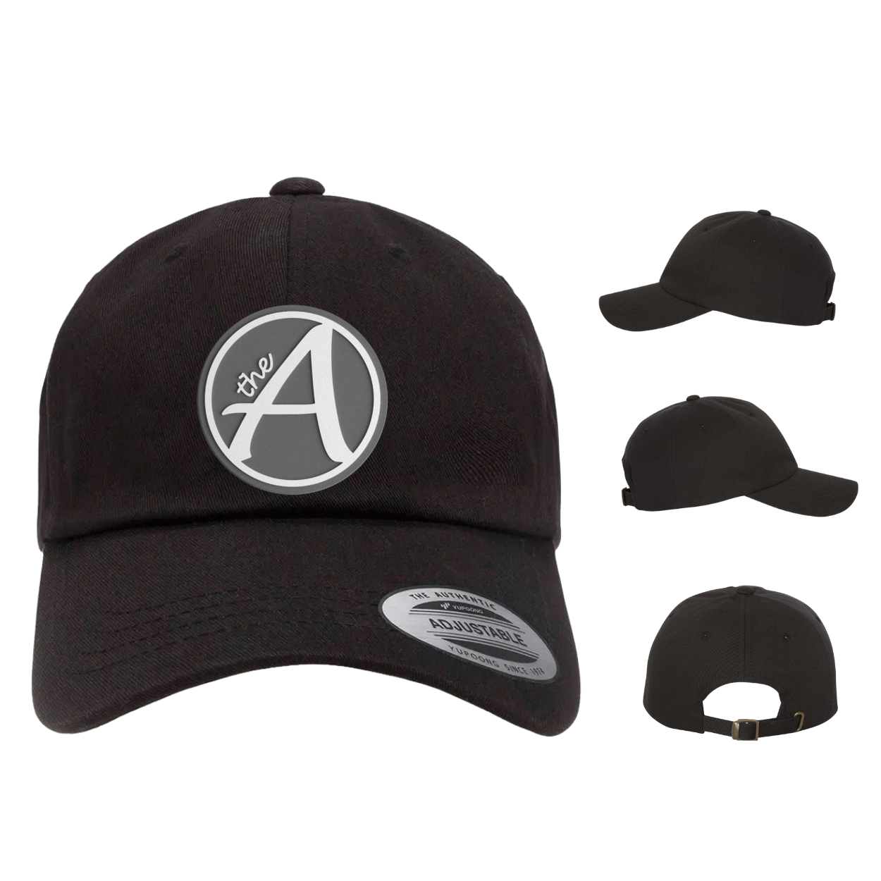 Yupoong 6245 - Dad Hat - Ultra Low Profile - Grey Wolf - White & Grey