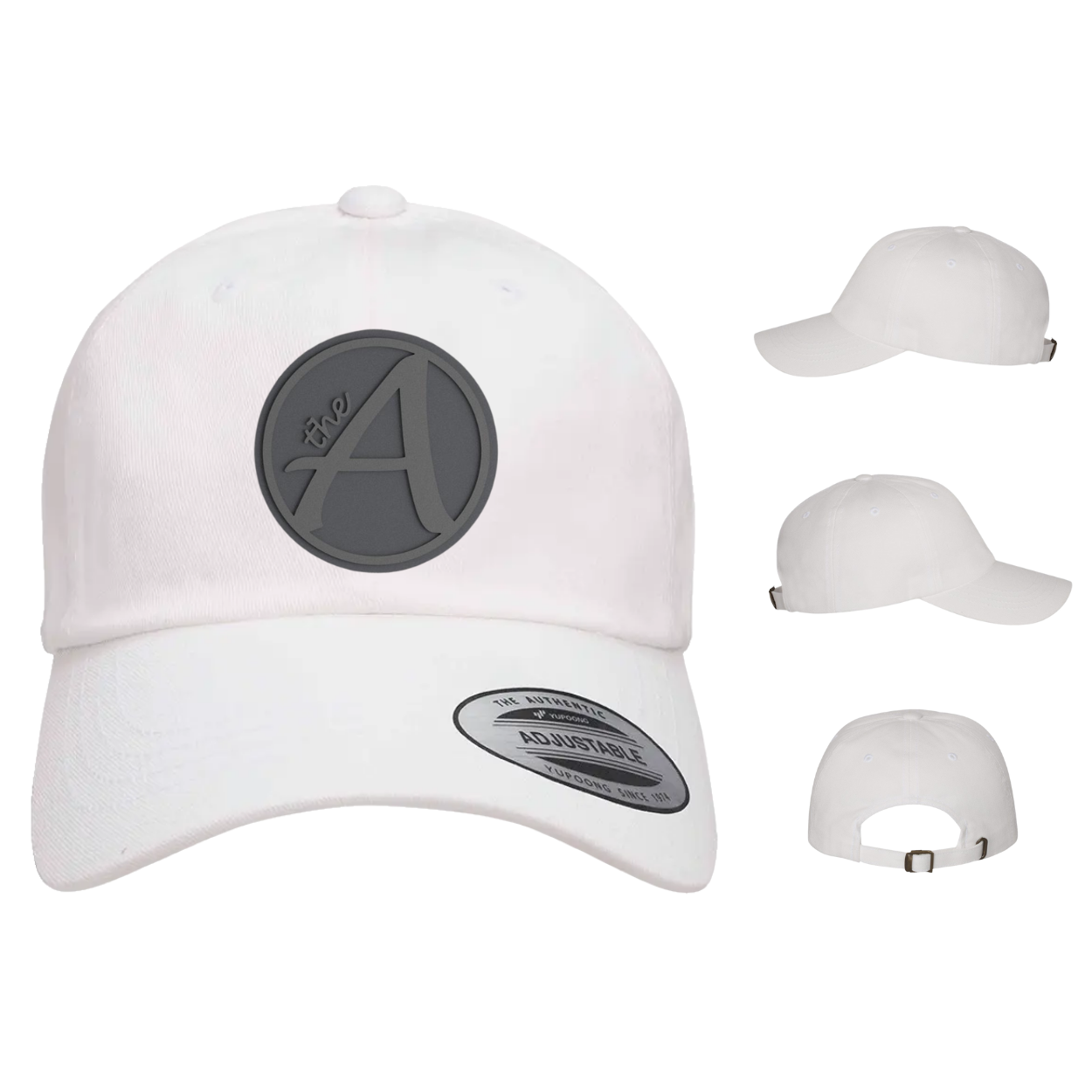 Yupoong 6245 - Dad Hat - Ultra Low Profile - Grey Wolf - Grey On Grey