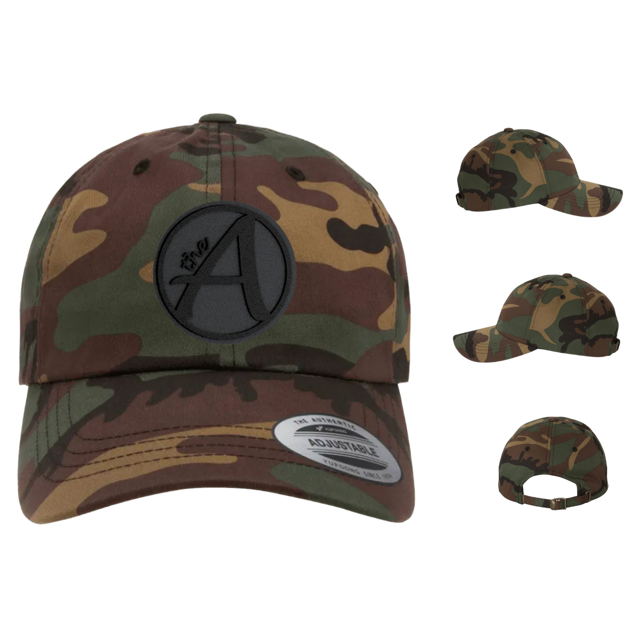 Yupoong 6245 - Dad Hat - Ultra Low Profile - Black Series