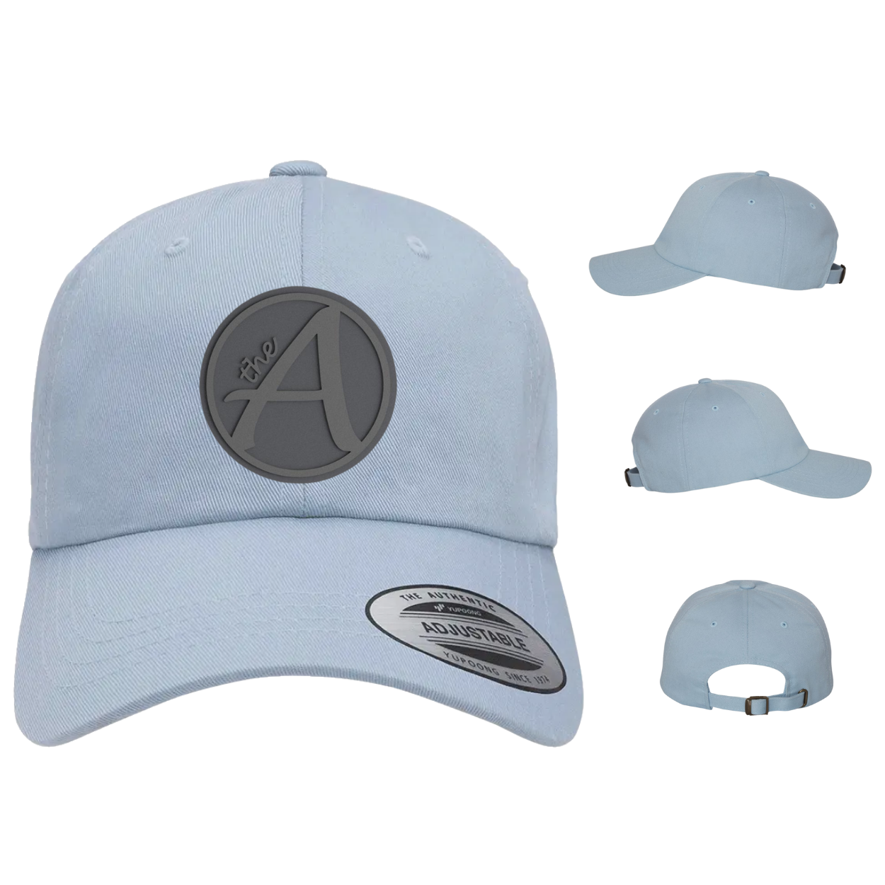 Yupoong 6245 - Dad Hat - Ultra Low Profile - Grey Wolf - Grey On Grey