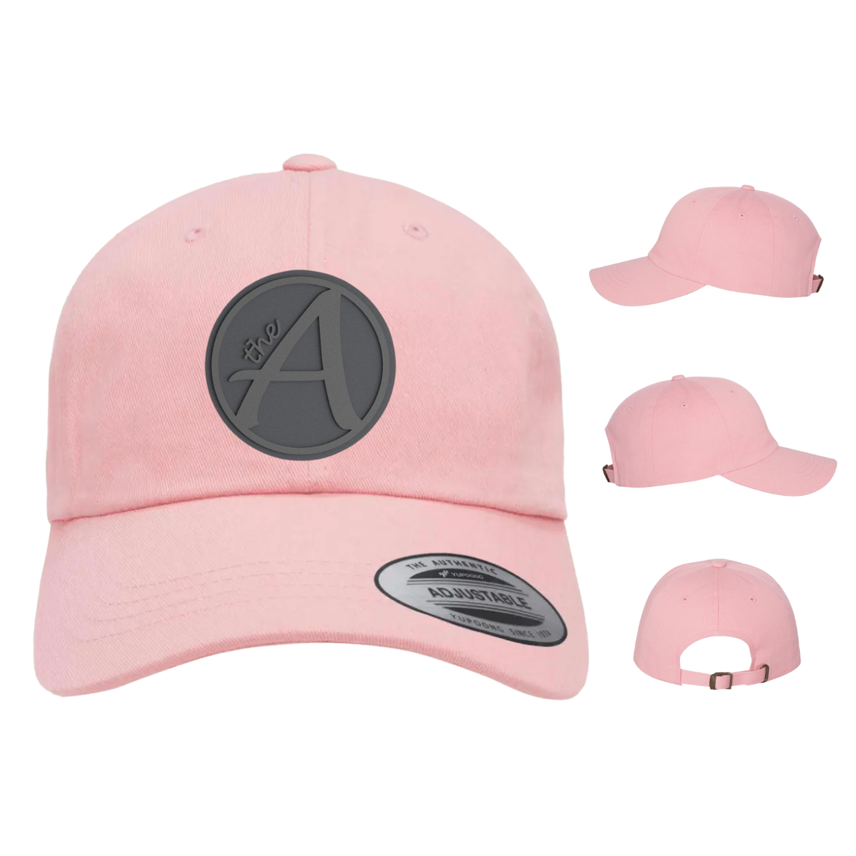 Yupoong 6245 - Dad Hat - Ultra Low Profile - Grey Wolf - Grey On Grey