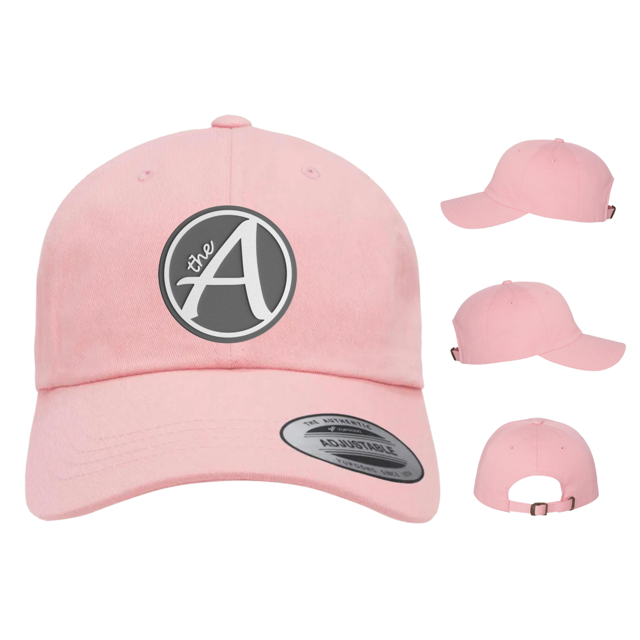 Yupoong 6245 - Dad Hat - Ultra Low Profile - Grey Wolf - White & Grey