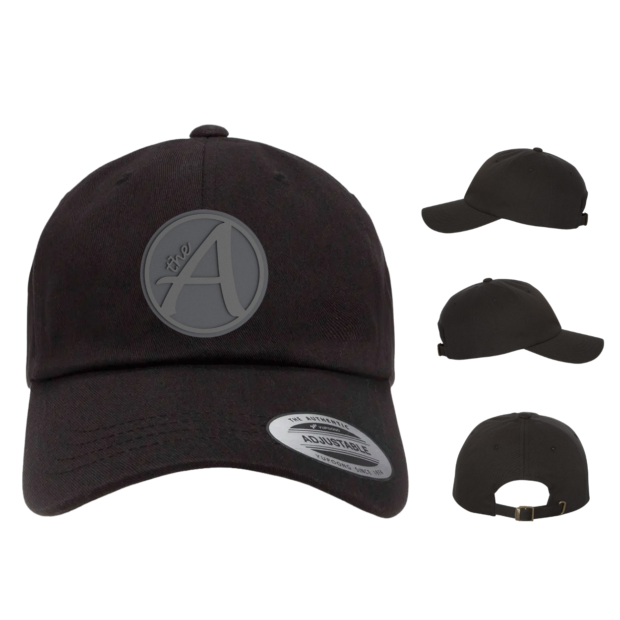 Yupoong 6245 - Dad Hat - Ultra Low Profile - Grey Wolf - Grey On Grey