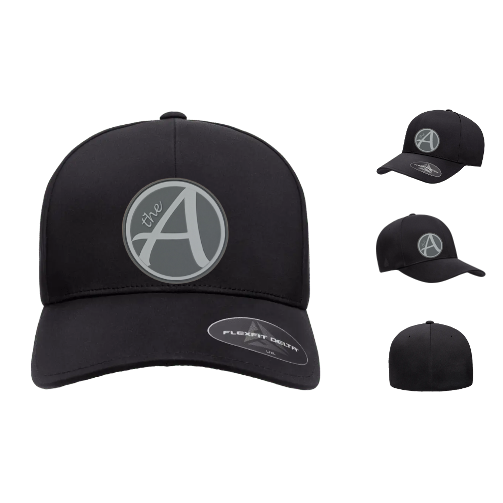Flexfit 180 - Delta Seamless Fitted Cap - Mid Profile - Grey Wolf - White & Grey