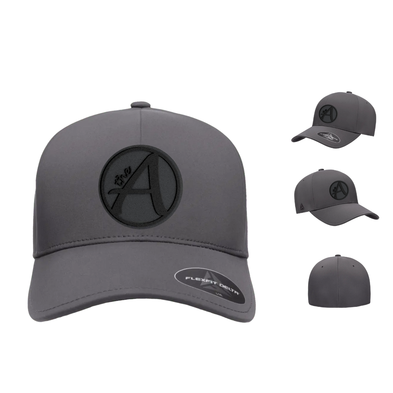 Flexfit 180 - Delta Seamless Fitted Cap - Mid Profile - Black Series