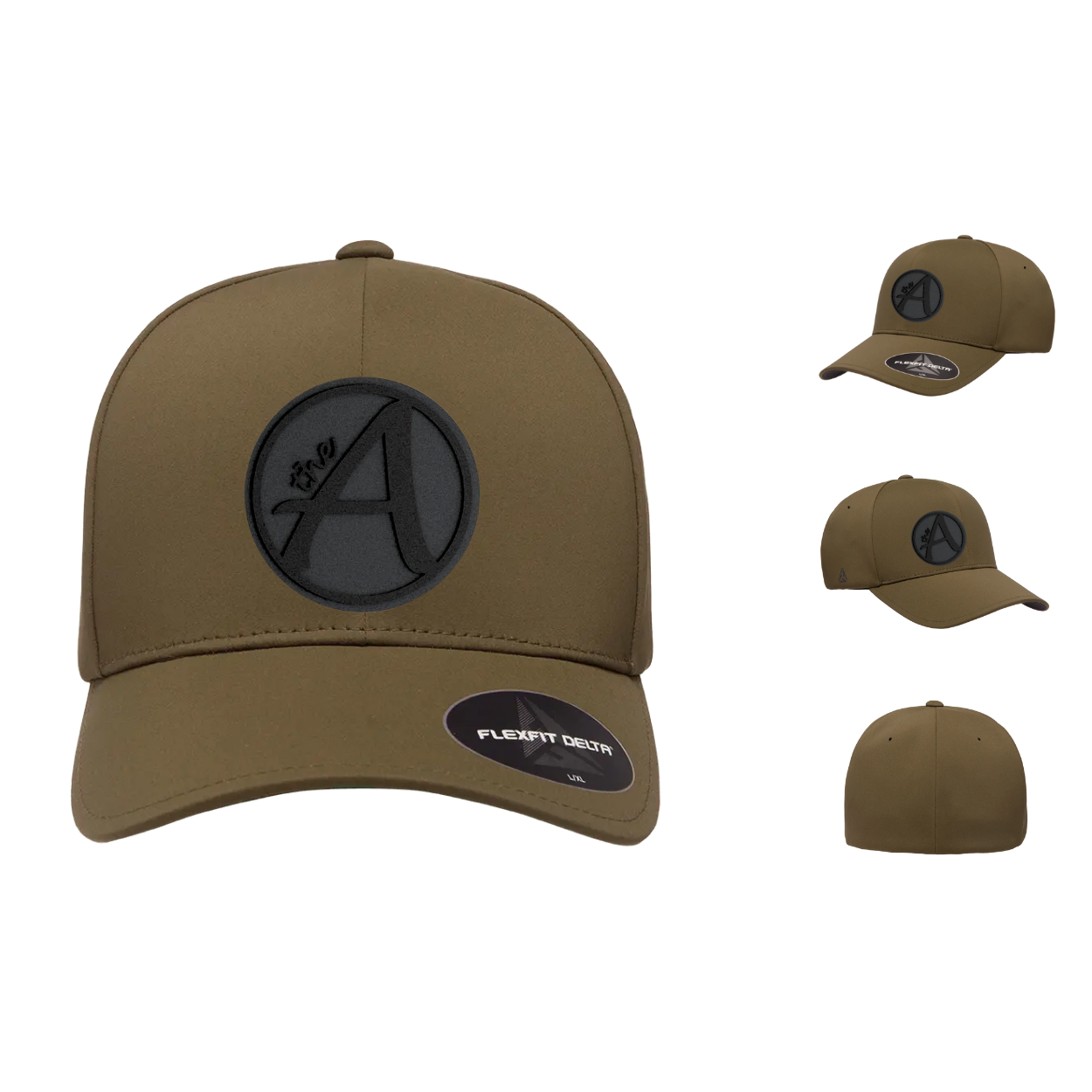 Flexfit 180 - Delta Seamless Fitted Cap - Mid Profile - Black Series