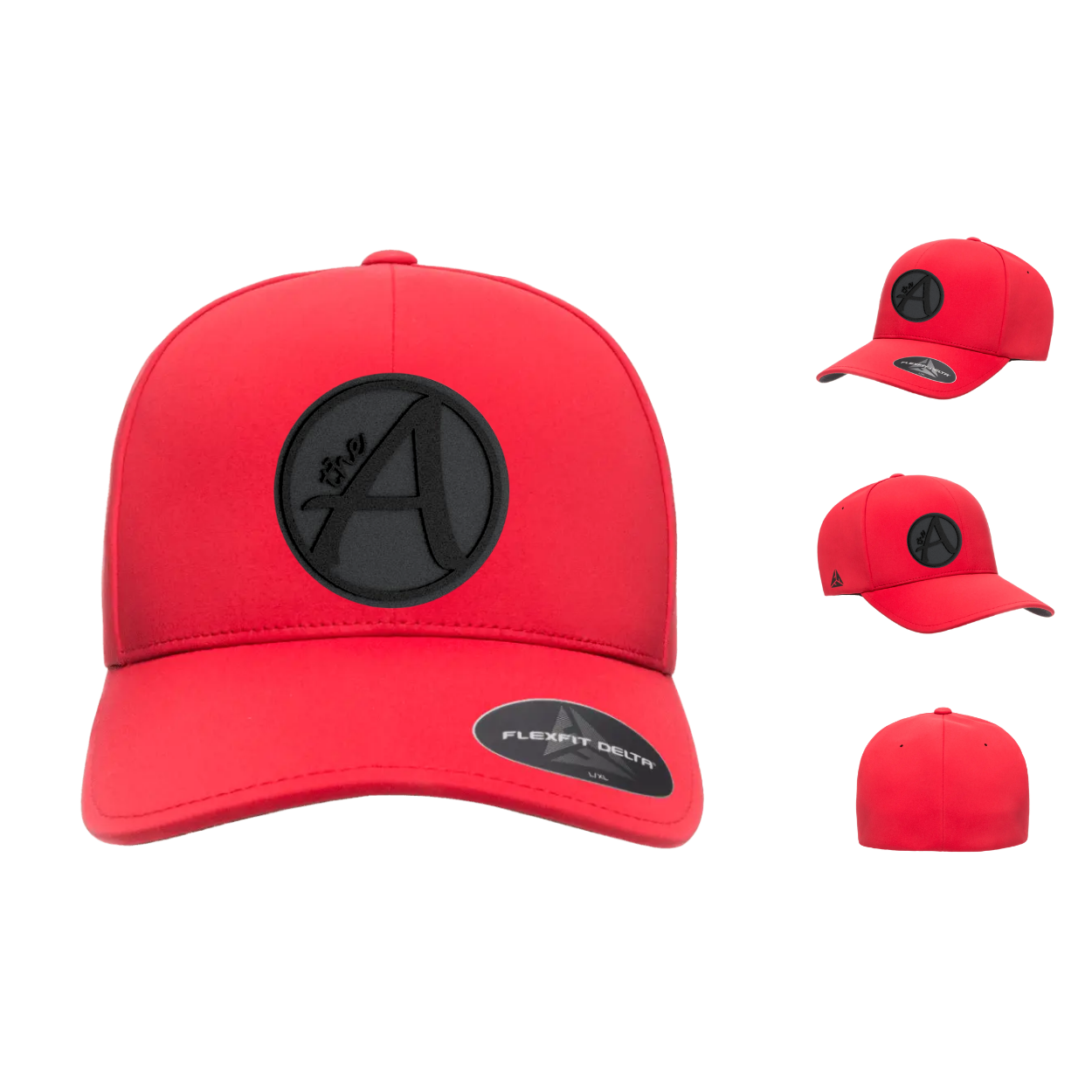Flexfit 180 - Delta Seamless Fitted Cap - Mid Profile - Black Series