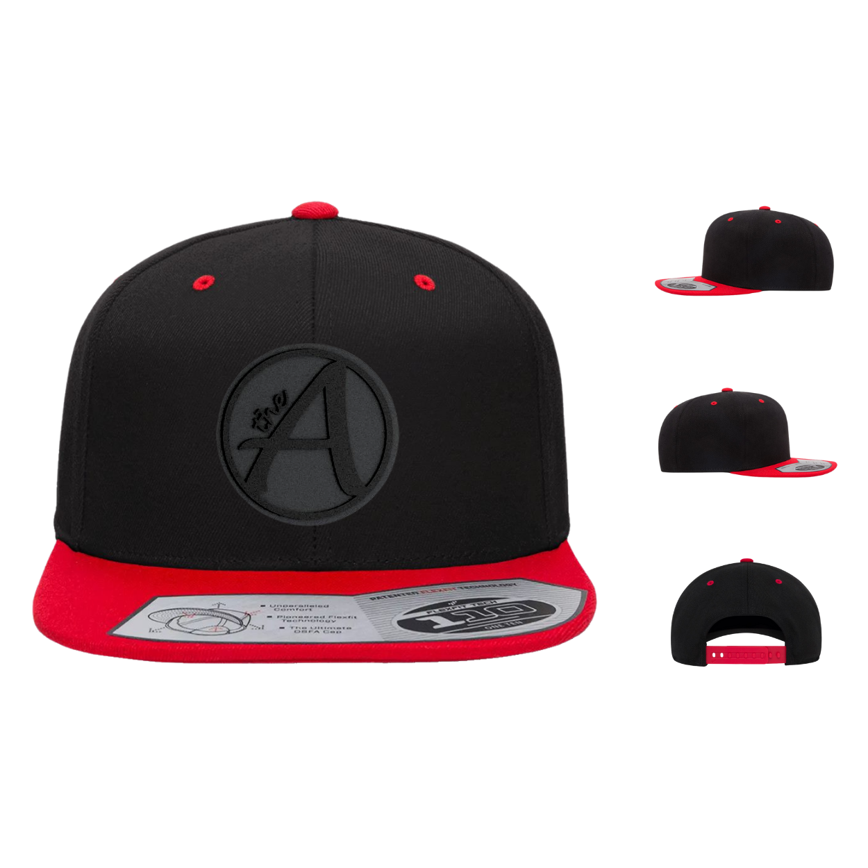 Flexfit 110 Two Tone - Flat Bill Hat - High Profile - Black Series