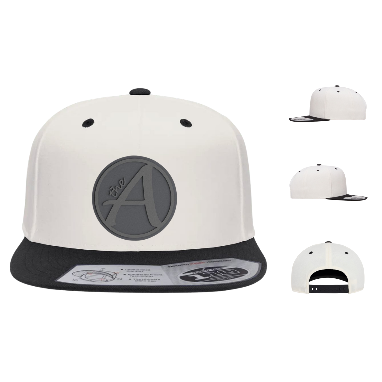 Flexfit 110 Two Tone - Flat Bill Hat - High Profile - Grey Wolf - Grey On Grey