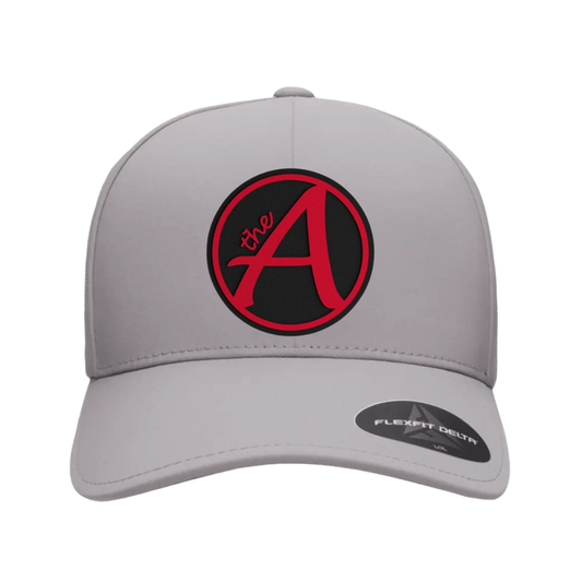 Flexfit 180 - Delta Seamless Fitted Cap - Mid Profile - Black & Red Collection