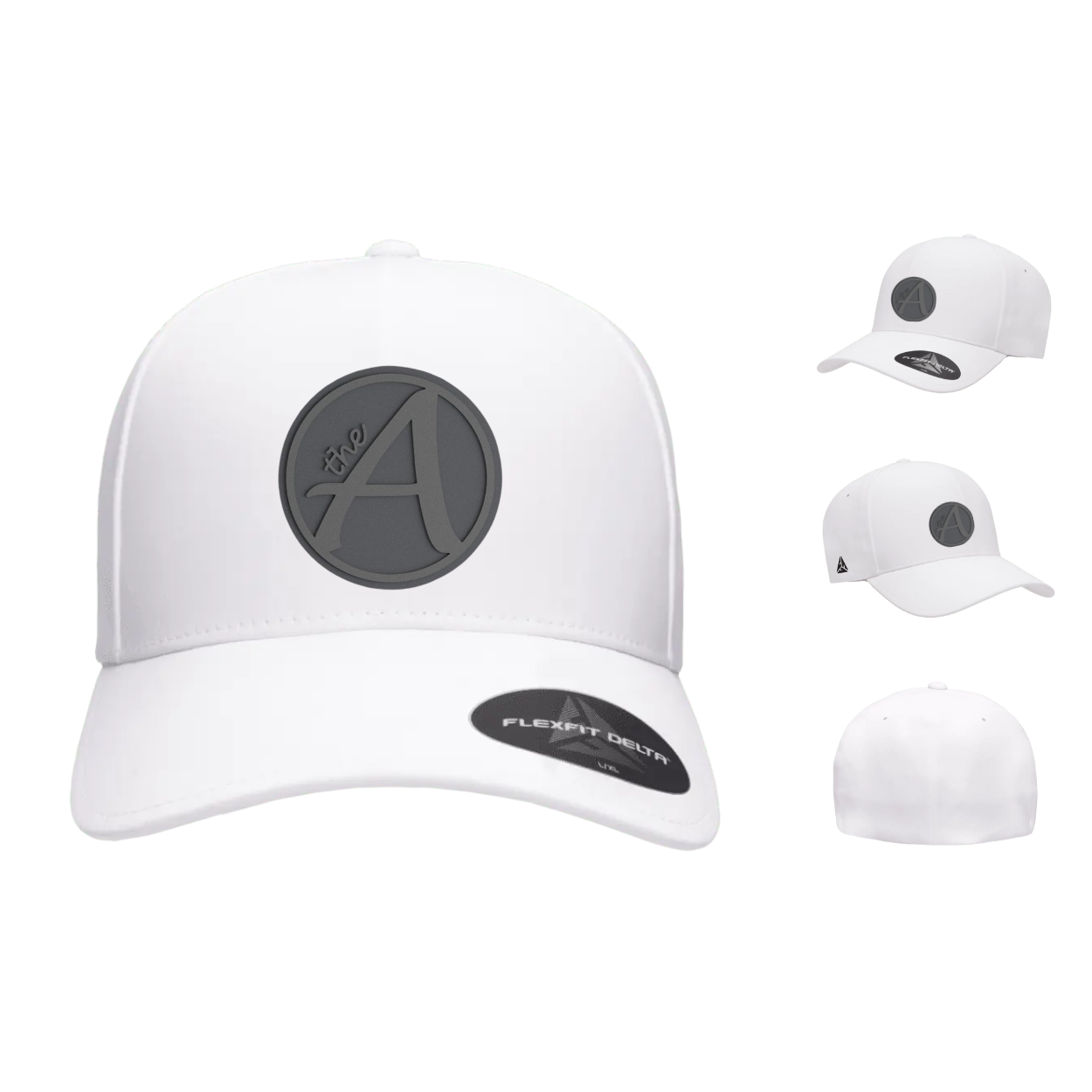 Flexfit 180 - Delta Seamless Fitted Cap - Mid Profile - Grey Wolf - Grey On Grey