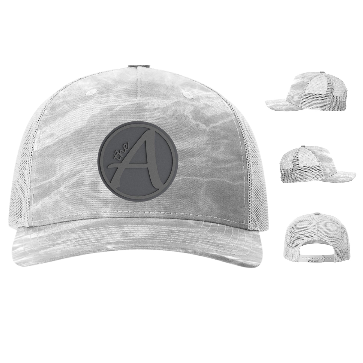 Richardson 112 Trucker Hat - Mid Profile - Grey Wolf - Grey On Grey
