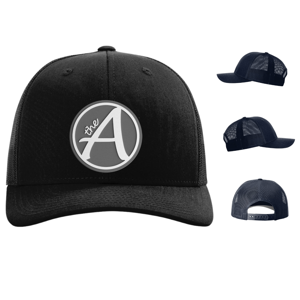 Richardson 112 Trucker Hat - Mid Profile - Grey Wolf -  White & Grey