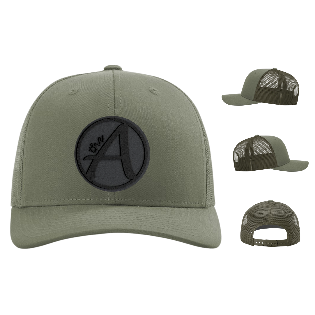 Richardson 112 Trucker Hat - Mid Profile - Black Series