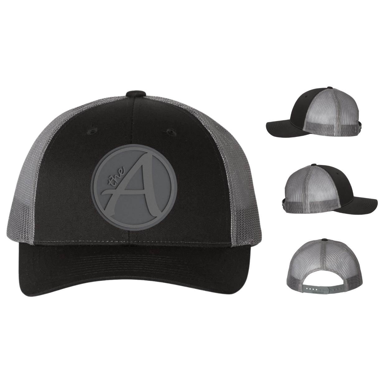 Richardson 115 Trucker Hat - Low Profile - Grey Wolf - Grey On Grey