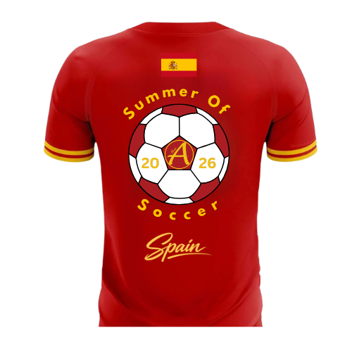 Custom Red Classic Striped Jersey - SPAIN