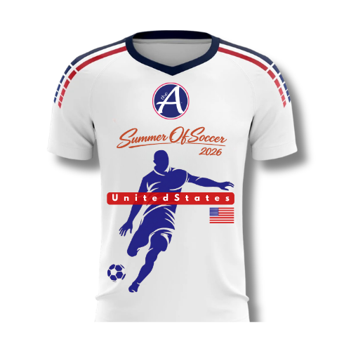 Custom White Classic Jersey - USA