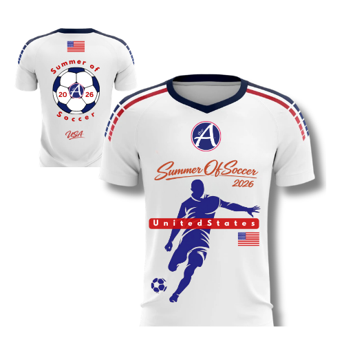 Custom White Classic Jersey - USA