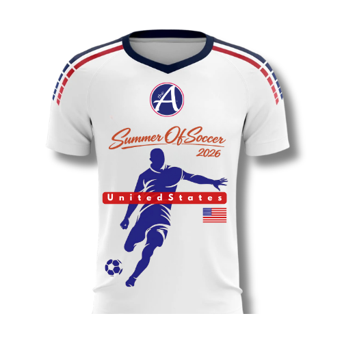 Custom White Classic Jersey - USA