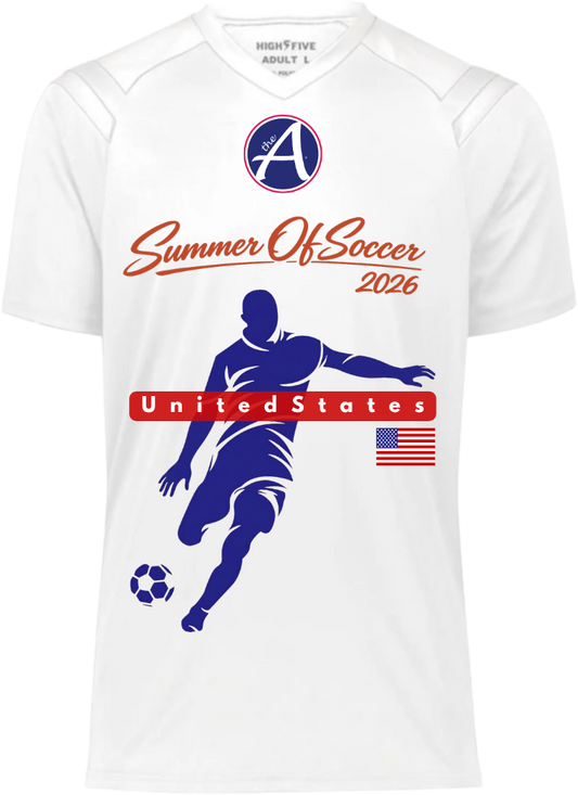 White Performance Men's Jersey - USA