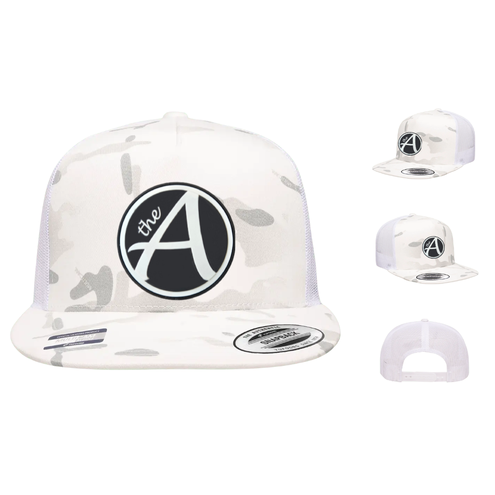 Yupoong 6006 - Flat Bill Hat - High Profile - Classic BW Collection