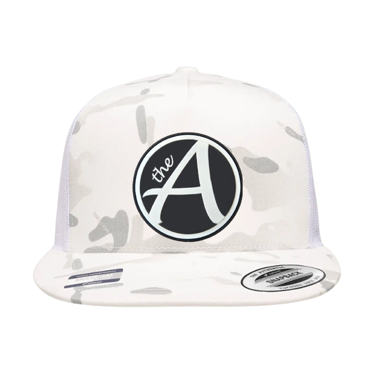 Yupoong 6006 - Flat Bill Hat - High Profile - Classic BW Collection