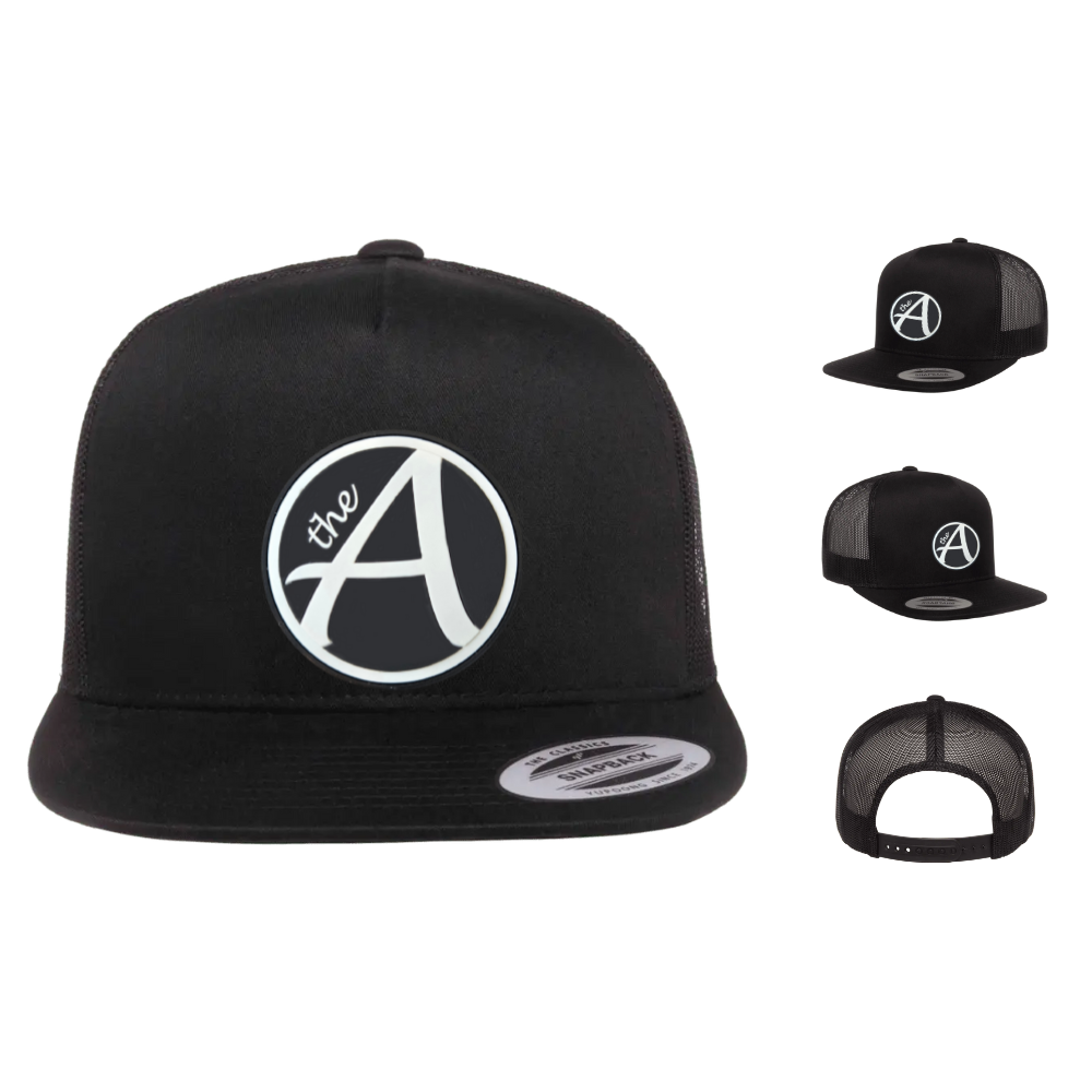 Yupoong 6006 - Flat Bill Hat - High Profile - Classic BW Collection
