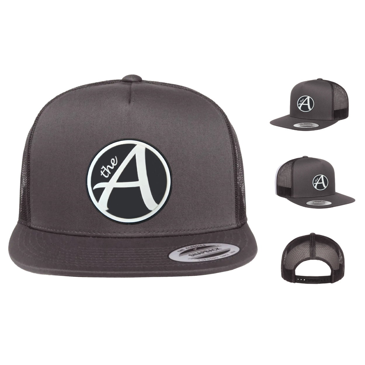 Yupoong 6006 - Flat Bill Hat - High Profile - Classic BW Collection