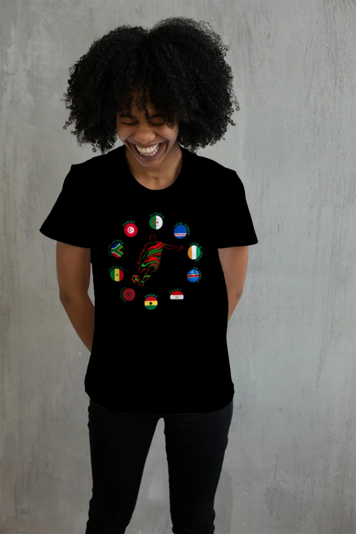 African Nations - Goal Scorer - Women's Black Tee